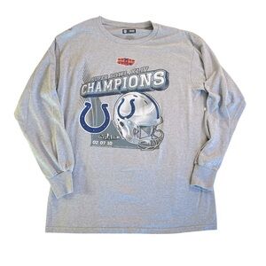 COLTS Super Bowl XLIV Champions Gray Long Sleeve Shirt